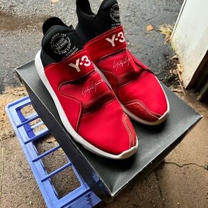 adidas Y-3 Suberou Red and Black Men's Sneakers
